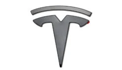 Logo Emblem In Schwarz Für Das Tesla Model 3 Highland